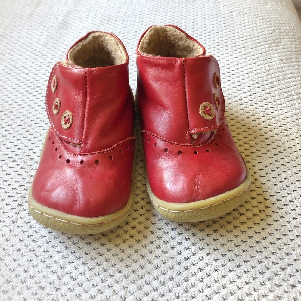 Livie & Luca Red London Bootie Boots Size 7